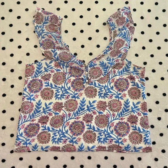 J. Crew Floral Top Women’s Size XL - Picture 2 of 8